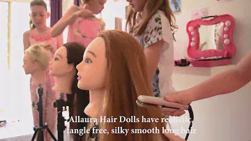 ALLAURA Hair Doll Toy. Girls Practice Hair Styling Training Mannequin Head & Tripod
