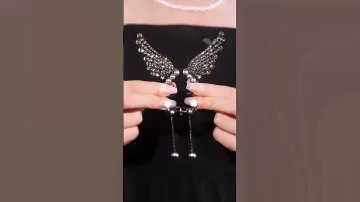 angel wing hair pin #earrings #fashion #reels #artificialearrings #ears #beatiful #trending