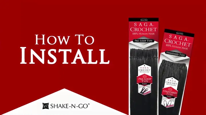 [HOW To] SAGA 100% HUMAN HAIR CROCHET (Pre-Loop Type, Standard Type) in 60 Seconds