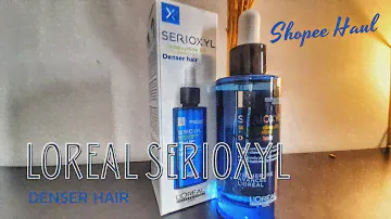 Shopee haul unboxing serum penumbuh rambut yang mahalnya selangit | Loreal Serioxyl Denser Hair