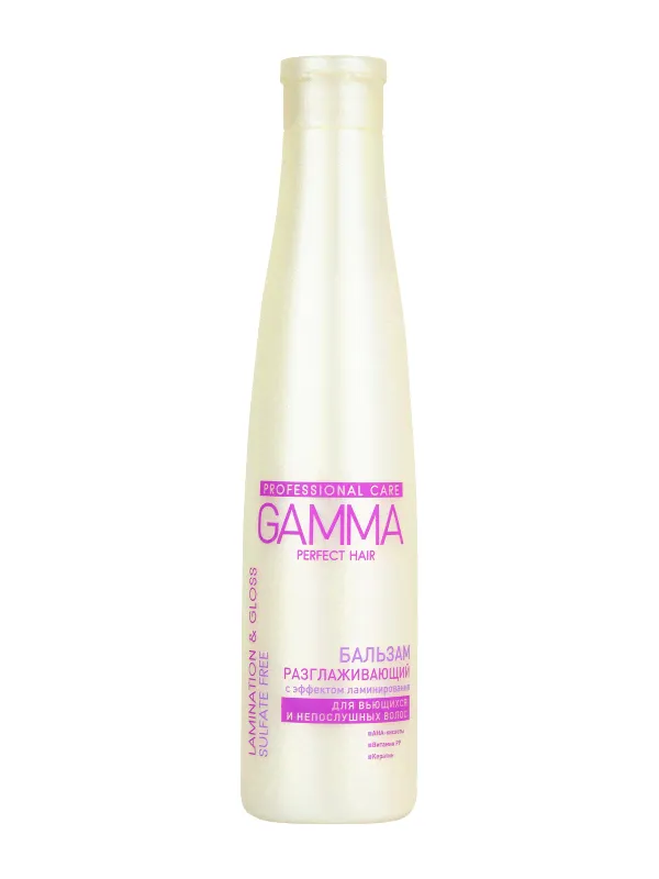 GAMMA Perfect Hair Разглажив. бальзам с эффектом ламинир.,350 мл-0