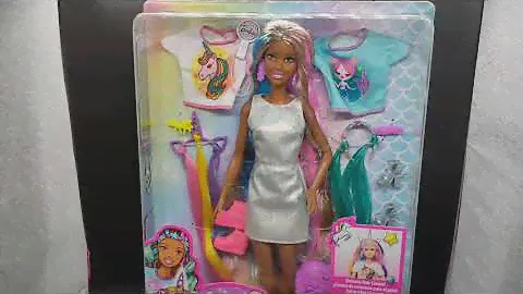 🌹 Fantasy Hair AA Barbie. Барби Афроамериканка. Единорожка, Русалочка, Радужные волосы