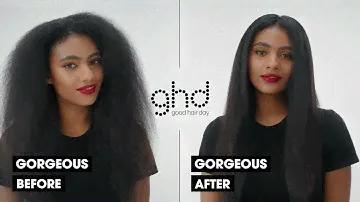 How To Straighten Textured Hair using ghd max