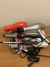 Lot of Hair Tools ION Hair Dryer Curling Iron Revlon Ceramic Styling Brush