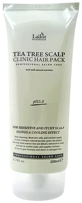 Маска для кожи головы LaDor Tea Tree Scalp Clinic Hair Pack с чайным деревом 200мл-1