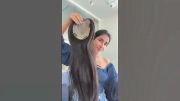 Best Hair Topper extra long 20-22inch. Made with 100% Human Hair #hairtopper