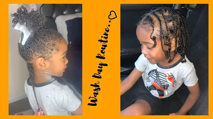 Wash day for Boys:Noah's Wash day Routine From Start to Finish