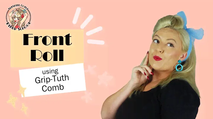 Pinup Front Roll with Grip Tuth Comb Hairstyle Tutorial