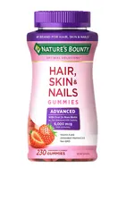 Natures Bounty Hair Skin and Nails Advanced 230 Gummies Exp 06/25