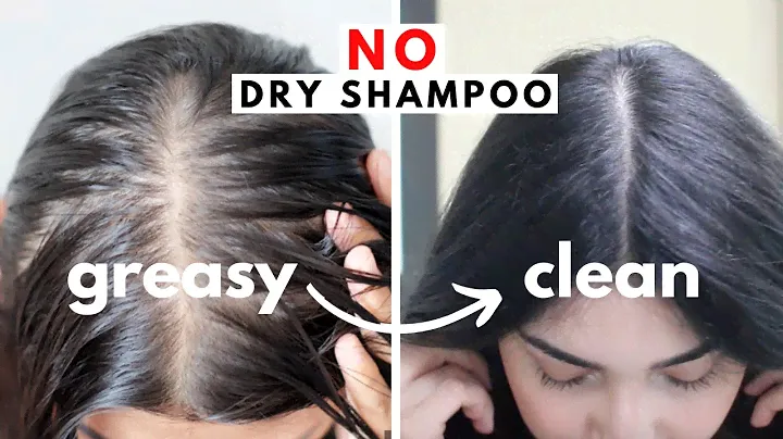 how to wash greasy hair in 5 min (without dry shampoo)!!