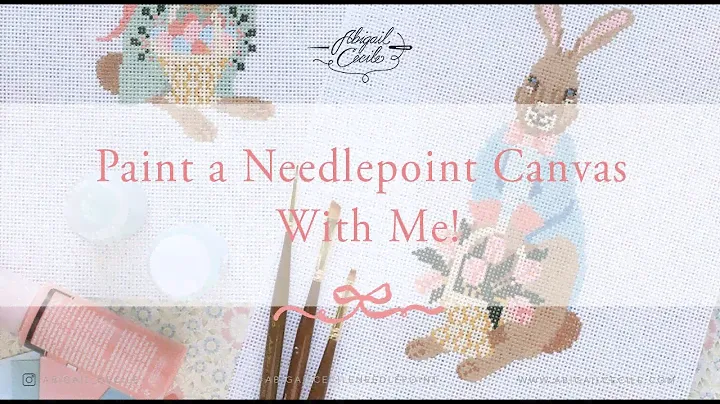 Paint a Needlepoint Canvas With Me!