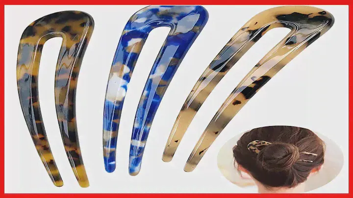 Great product -  HYFEEL French Hair Forks Tortoise Shell U Shape Updo Hair Pins Clips for Thin Thick
