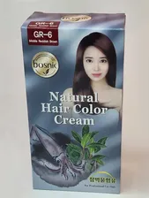 Краска для волос Bosnic Natural Hair Color Cream GR-6 Middle Reddish Brown, 40мл+80мл