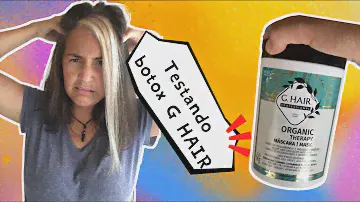 testando botox g hair fiz sozinha