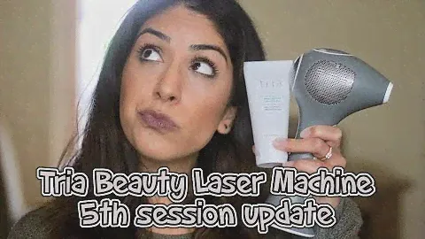 TRIA BEAUTY HAIR REMOVAL LASER MACHINE 4X REVIEW (AFTER 5TH SESSION)